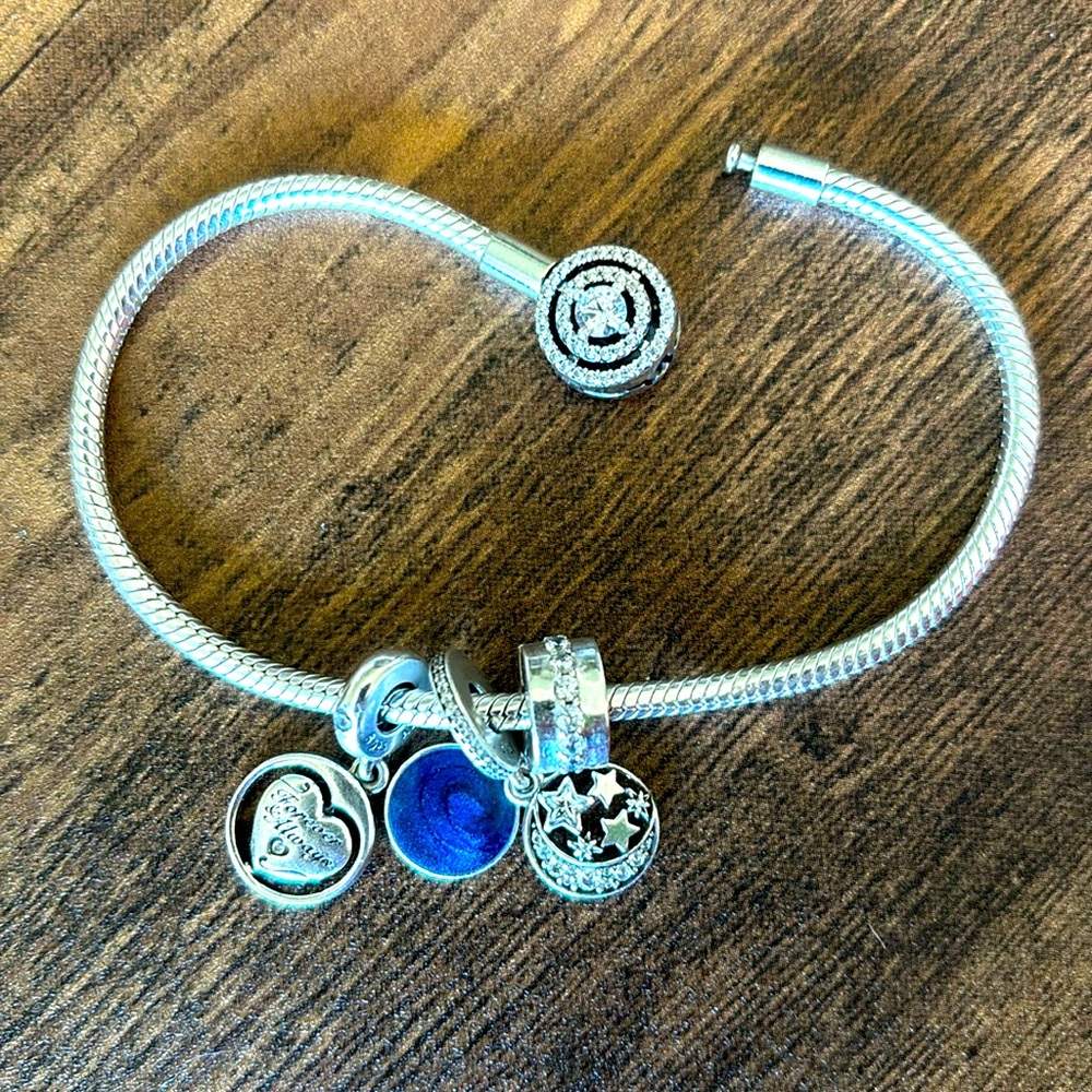 Pandora Moments Bracelet with charms